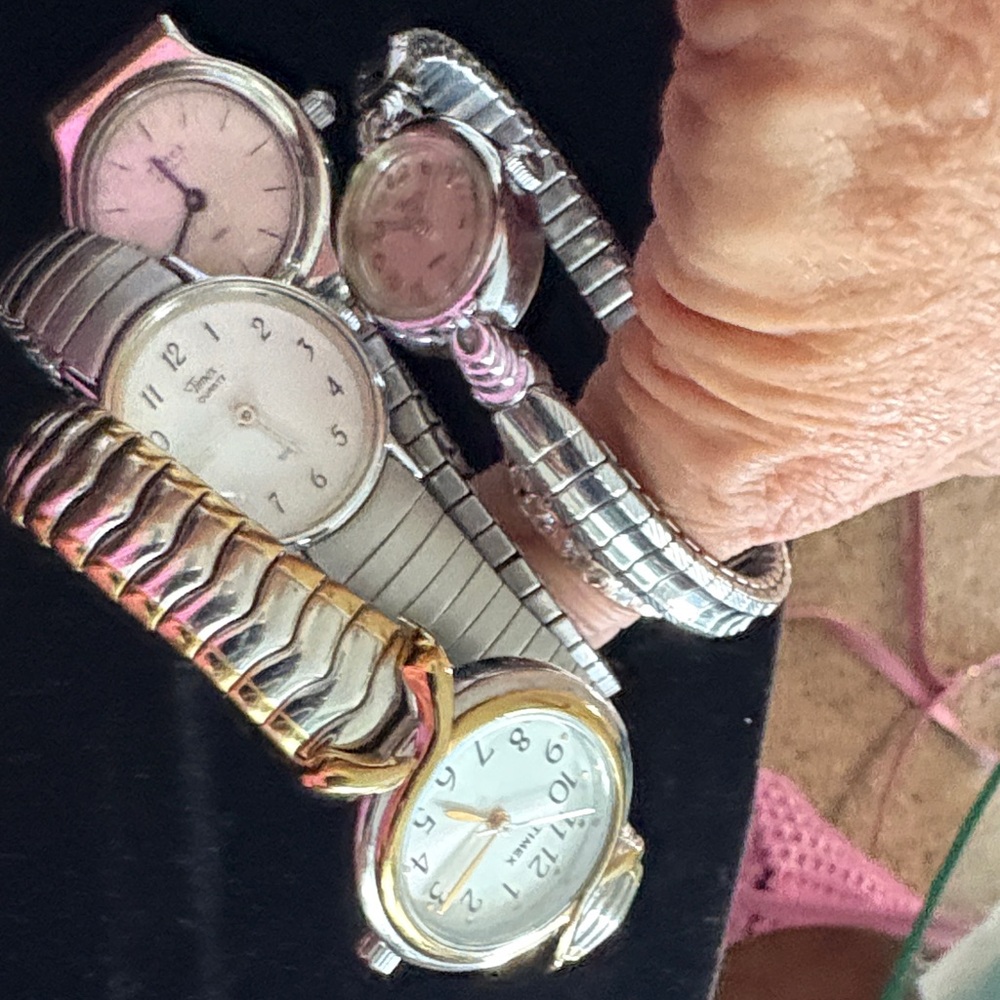 Watches- silver and Gold Stretch Band Watch LOT. Just added watches to bundle.